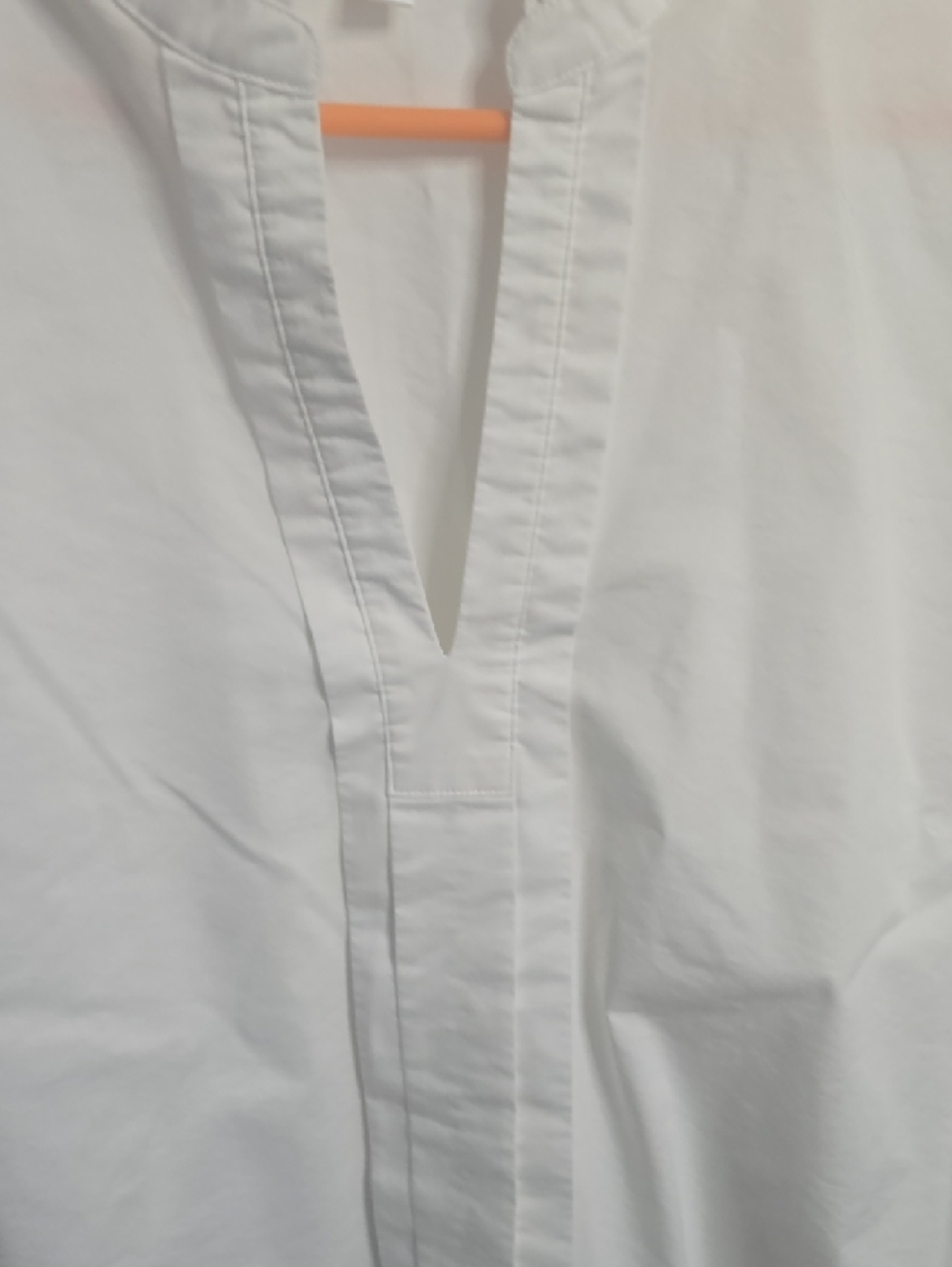 Brooks Brothers White Ruffle Collar Short Sleeve Blouse - Picture 3 of 5